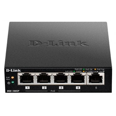 Коммутатор D-link DGS-1005P Коммутатор D-link DGS-1005P