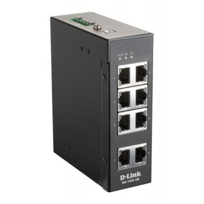 Коммутатор промышленный неуправляемый D-link DIS-100E-8W/A1A Коммутатор промышленный неуправляемый D-link DIS-100E-8W/A1A