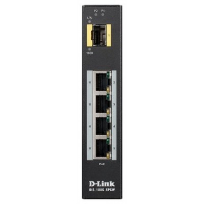 Коммутатор промышленный неуправляемый D-link DIS-100G-5PSW/A1A Коммутатор промышленный неуправляемый D-link DIS-100G-5PSW/A1A