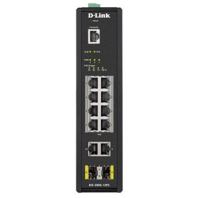 Коммутатор промышленный управляемый D-link DIS-200G-12PS/A1A Коммутатор промышленный управляемый D-link DIS-200G-12PS/A1A