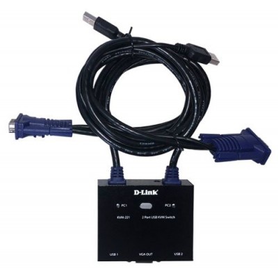 Переключатель KVM D-link KVM-221